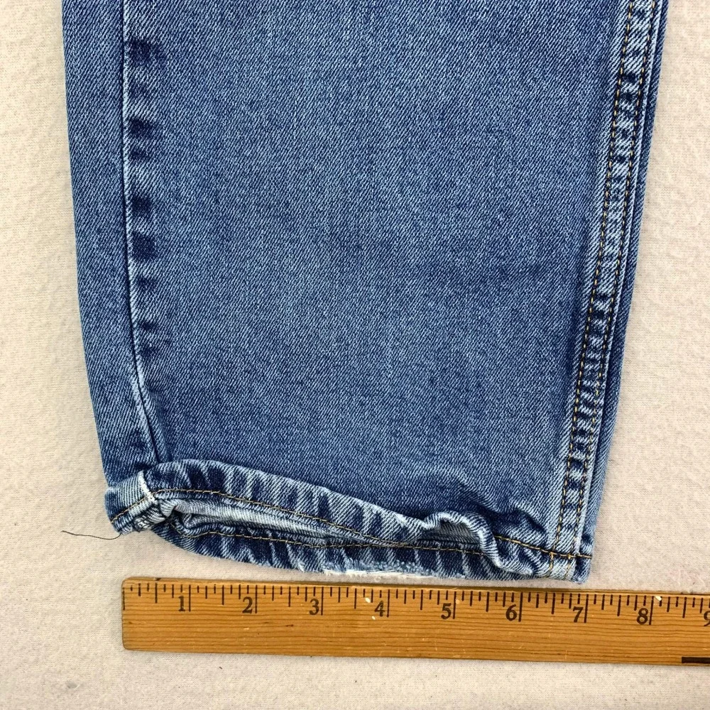 Thrashed Levi's Jeans 505 Mens 34x32 Faded Distressed Denim Painted Workwear Y2K